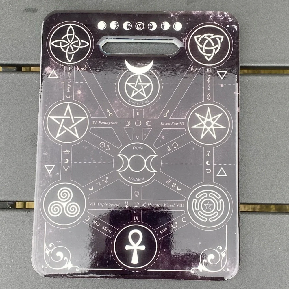 Magick Symbols cutting board Trivet Alchemy Gothic serving board